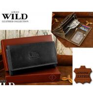 Naiste rahakott D09-MHL BLACK, ALWAYS WILD, Nahast rahakotid